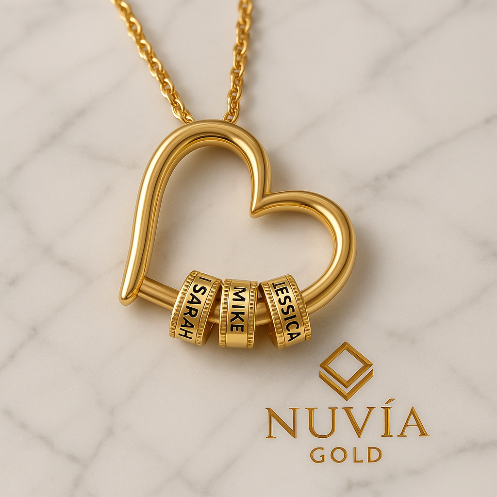 Engraved Heart Pendant with Custom Name