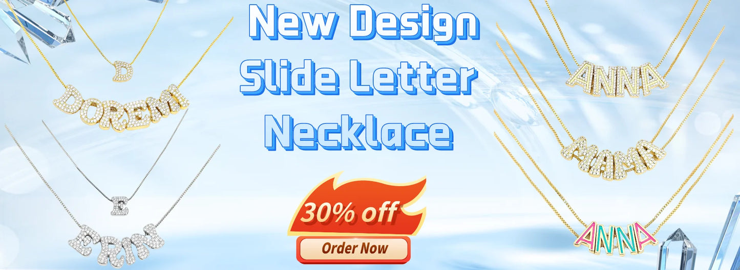 DOREMI Custom Name Gift Jewelry Thanksgiving Mother's Day Engraved DIY Beaded Women's Necklace