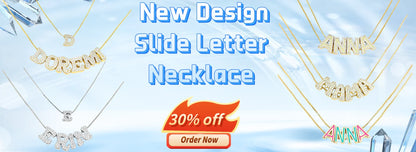 DOREMI Custom Name Gift Jewelry Thanksgiving Mother's Day Engraved DIY Beaded Women's Necklace