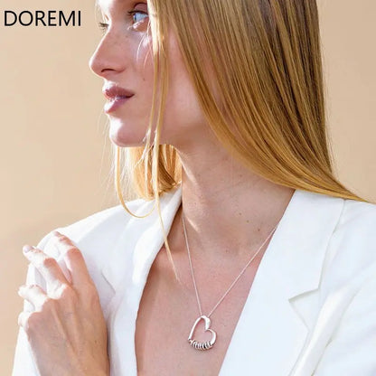 DOREMI Custom Name Gift Jewelry Thanksgiving Mother's Day Engraved DIY Beaded Women's Necklace